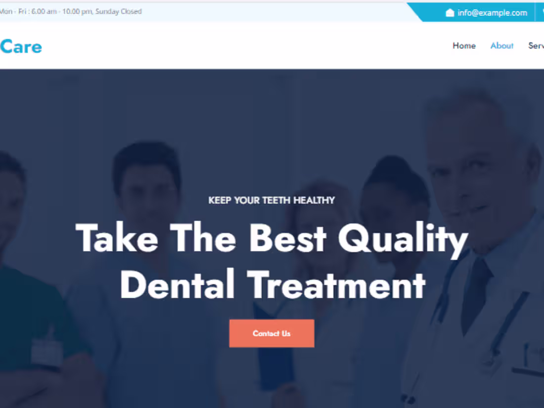 Cover image for Dental Clinic Web