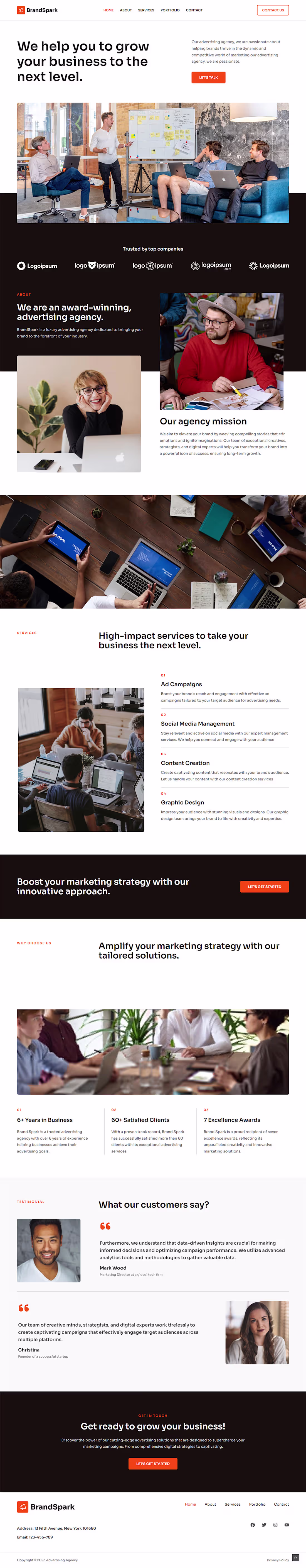 Cover image for Landing Page - WordPress.
It’s a