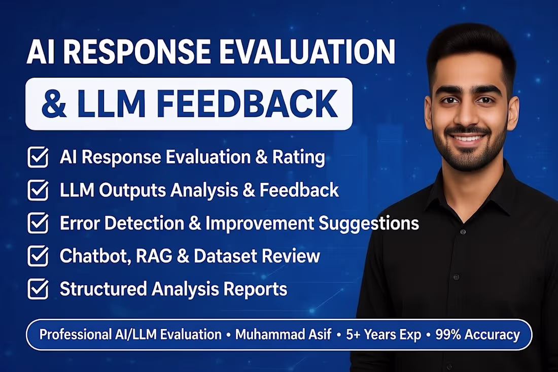 Cover image for AI & LLM Response Evaluation & Detailed Feedback