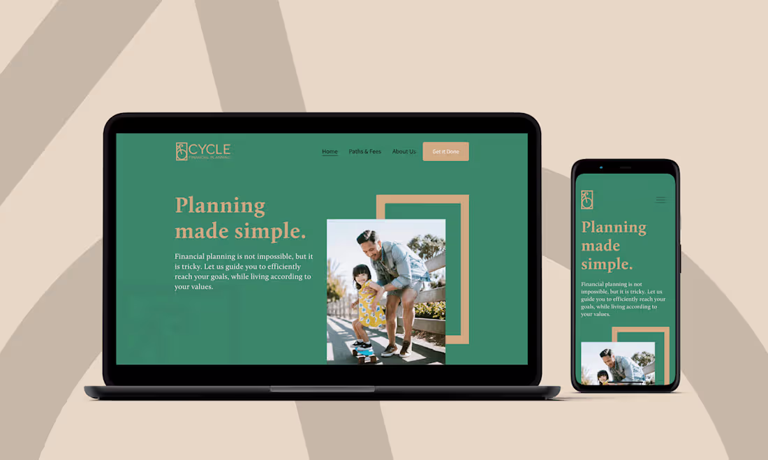 Cover image for Cycle Financial Planning: Brand Identity and Web Design