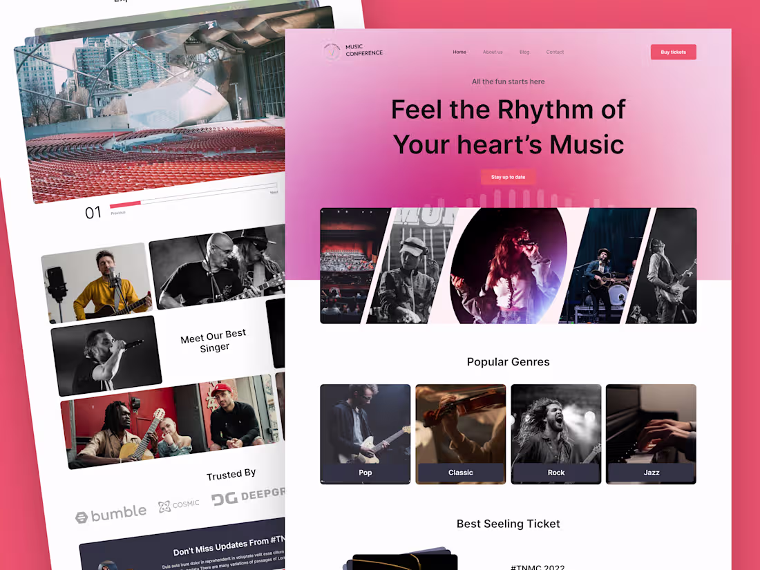 Cover image for Music Conference Website Design
A music