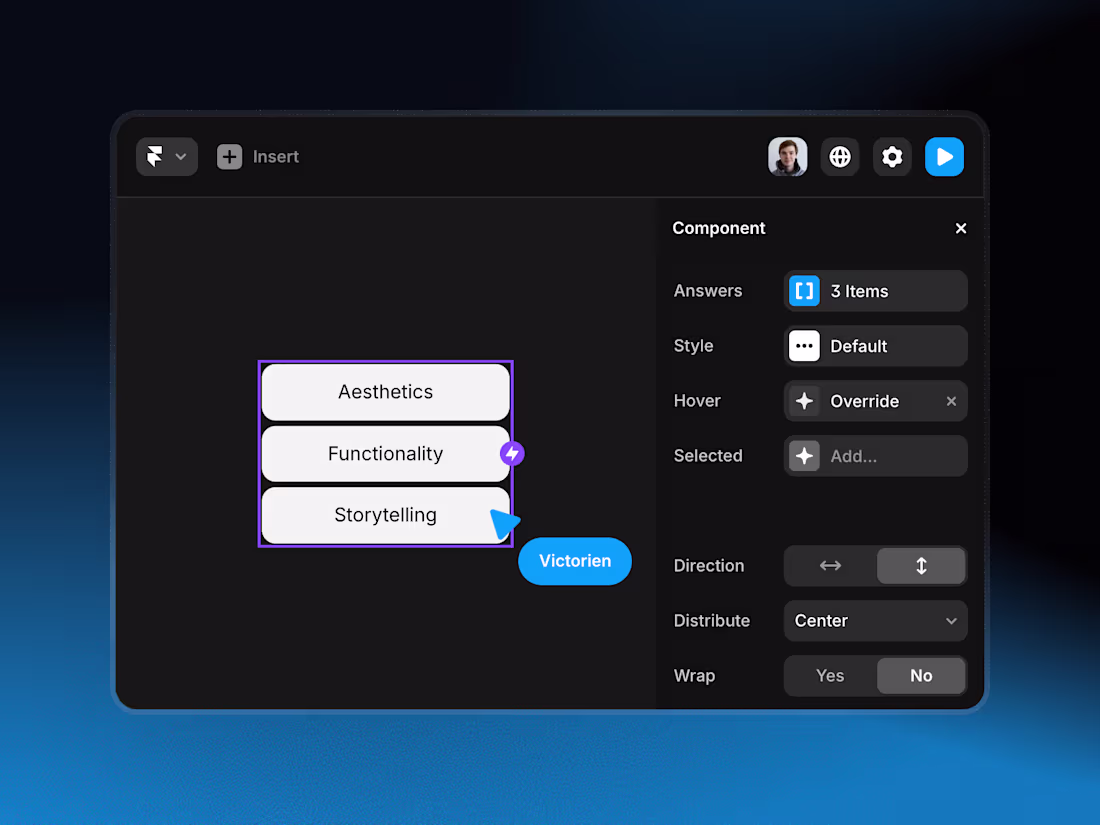 Cover image for Design and Code Framer Component
