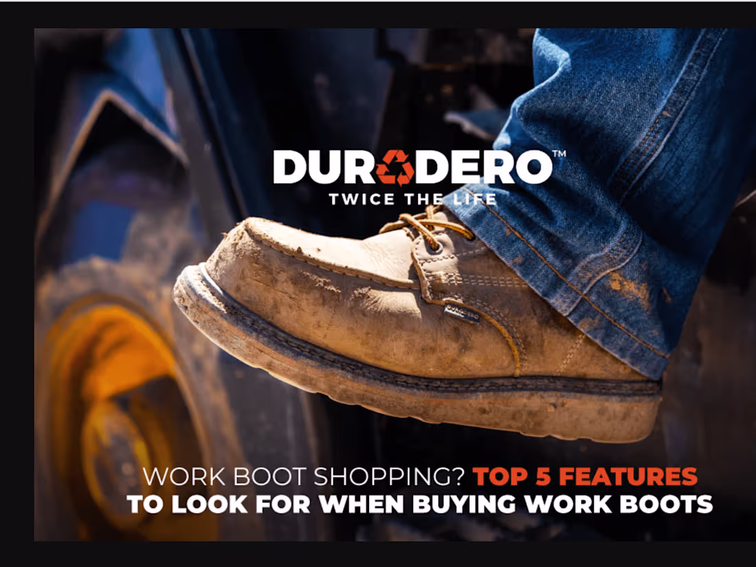 Cover image for Blog Post: Top 5 Features to look for when Buying Work Boots. 