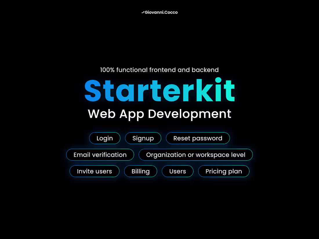 Cover image for Starterkit - Web App Development