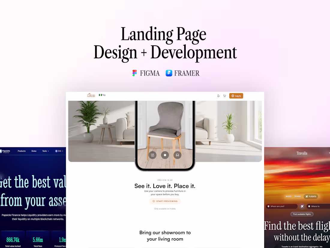 Cover image for Framer Landing Page (Design + Development)