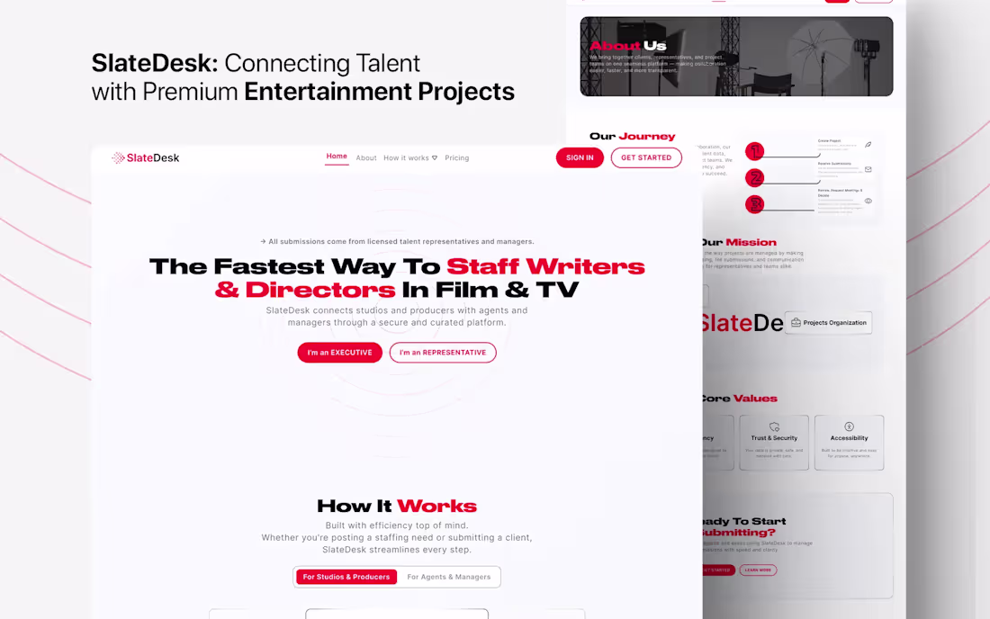 Cover image for SlateDesk, Film & TV Talent