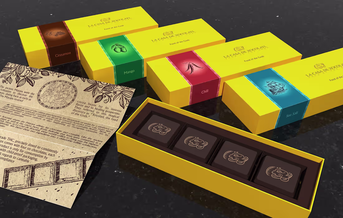 Cover image for La Casa De Xocolatl Packaging Design