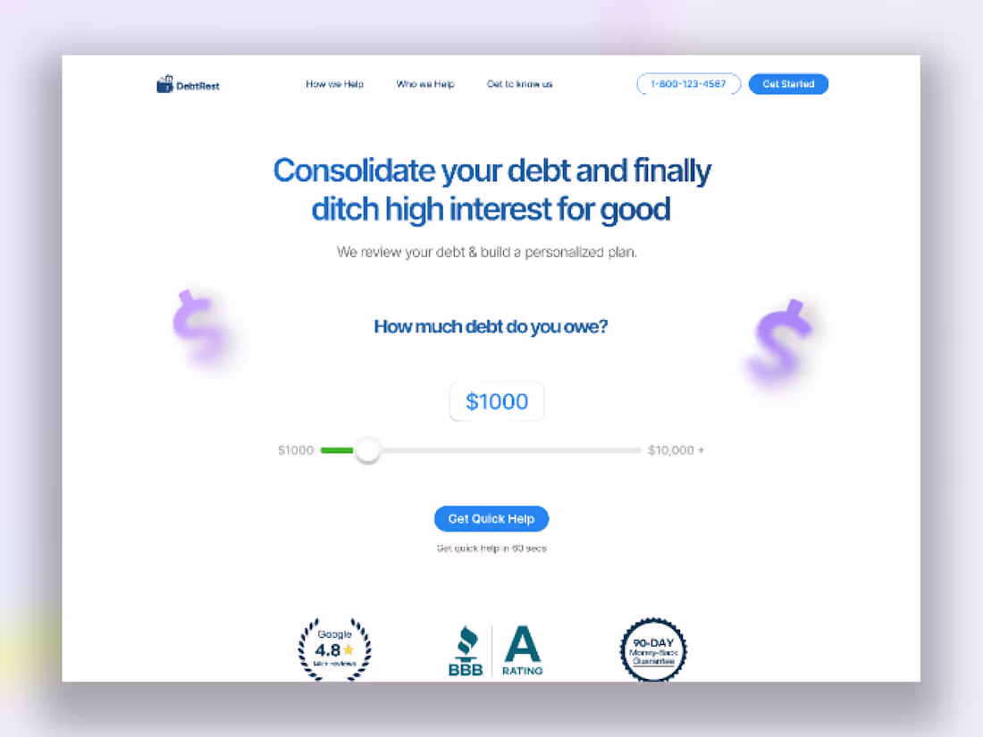 Cover image for High-Converting Landing Page Design for Debt Management Agencies