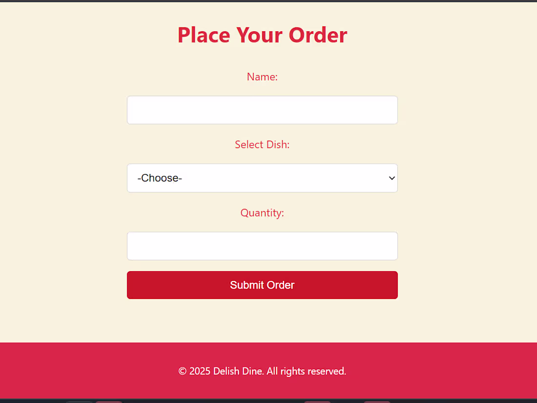 Cover image for Front-end development for restaurant website