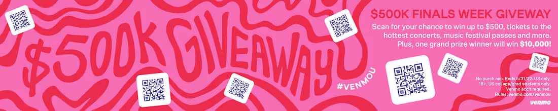 Cover image for #VENMOU 500K Giveaway Campaign Design