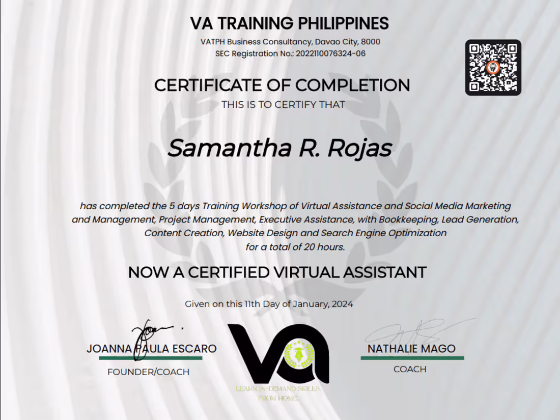 Cover image for VA Training PH