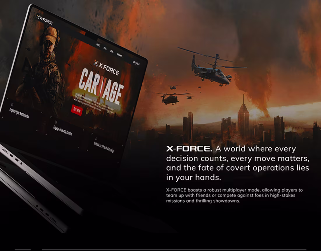 Cover image for X-Force Website | Web Design :: Behance