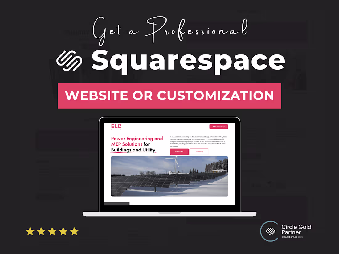Cover image for Premium Squarespace Website Design & Development