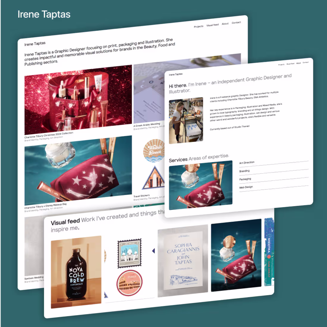 Cover image for Irene Taptas | Squarespace Website Design
