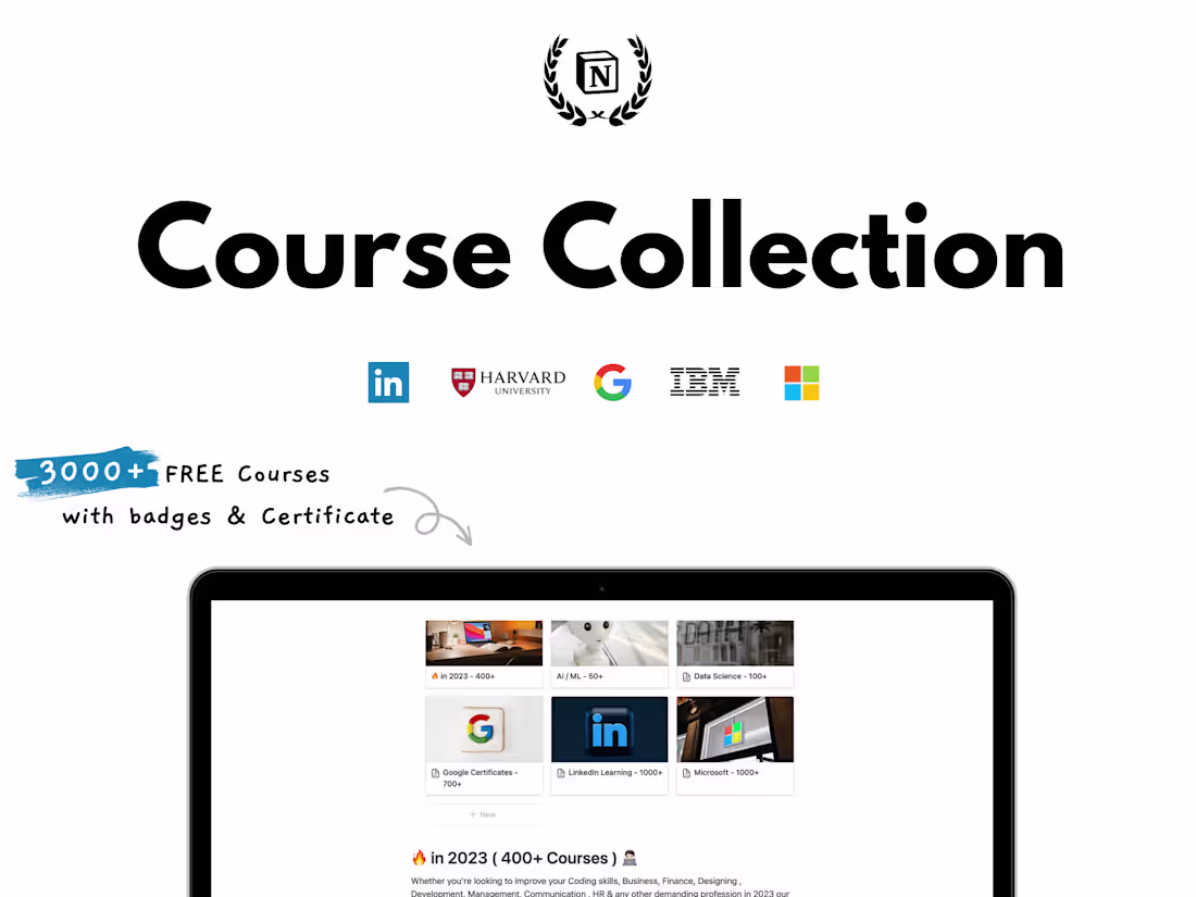Cover image for Built Notion - Ultimate Course Collection 