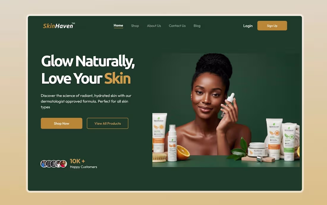 Cover image for SkinHaven – A Skincare Web App for Black Skin