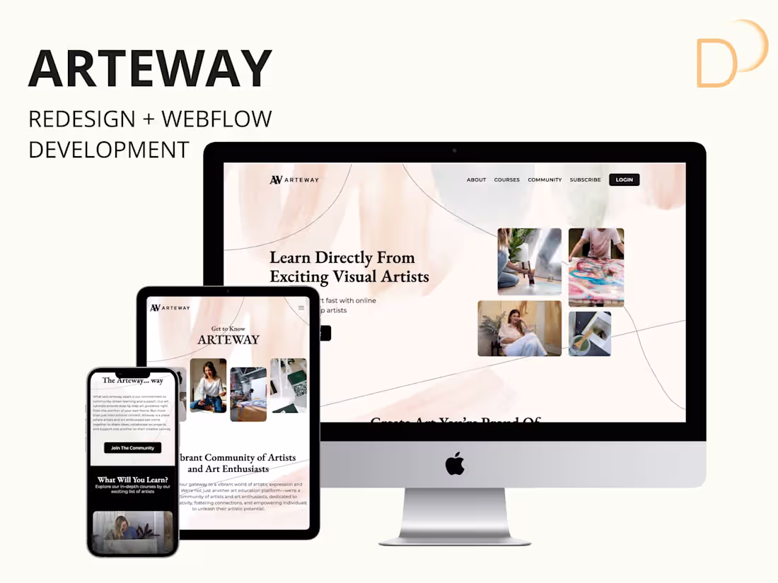 Cover image for Arteway | Web Design + Webflow Development