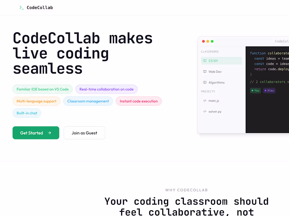 Cover image for 🚀 Live Collaborative Coding Platform