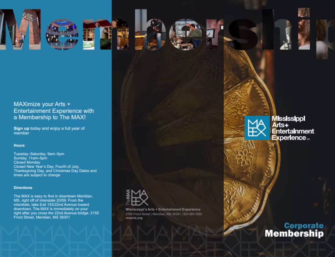 Cover image for Crafting Connections: The MAX Corporate Membership Brochure