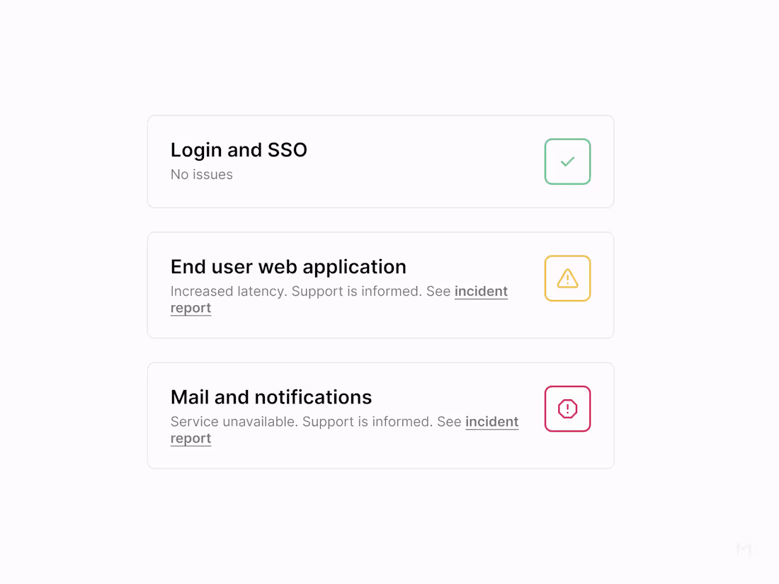 Cover image for Service status