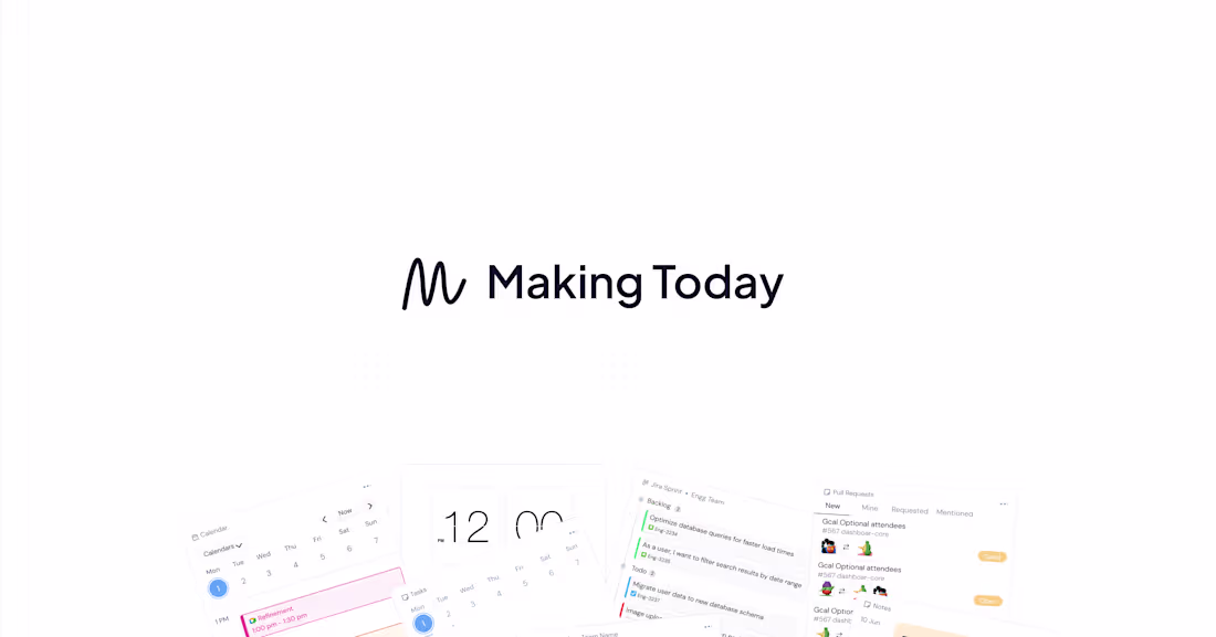 Cover image for Making Today (SaaS Landing Page)