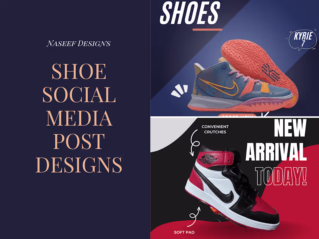 Cover image for Shoe Social Media Post Designs
