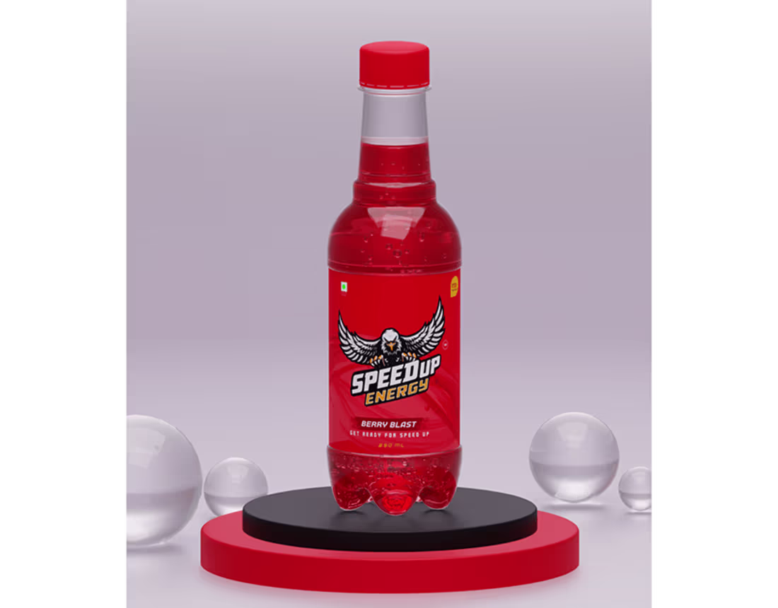 Cover image for Product Modeling - Speed Up Energy Drink Bottle on Behance