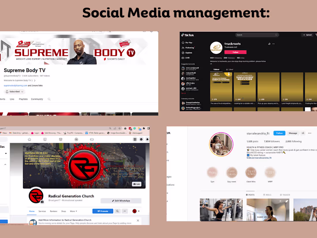 Cover image for Social Media management