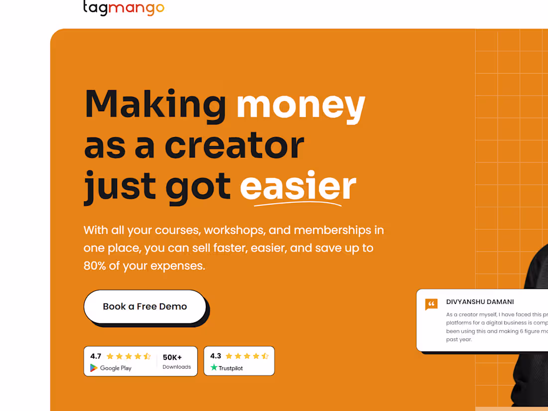 Cover image for TagMango | Creators’ platform to host workshops and launch cour…