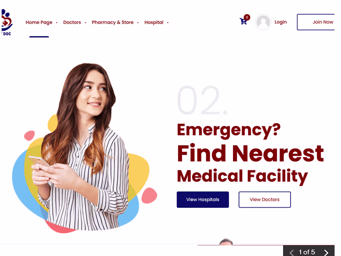 Cover image for Medical website