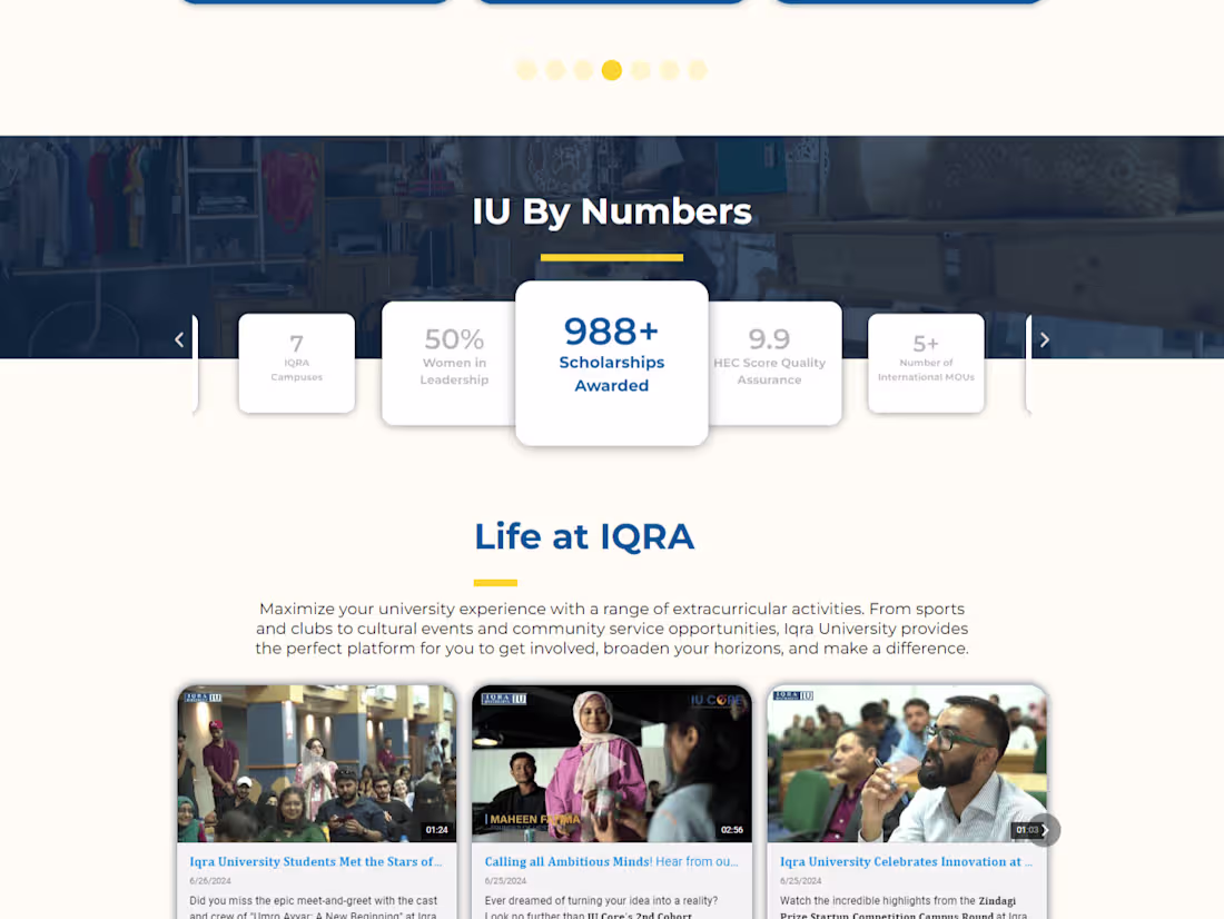 Cover image for Iqra University