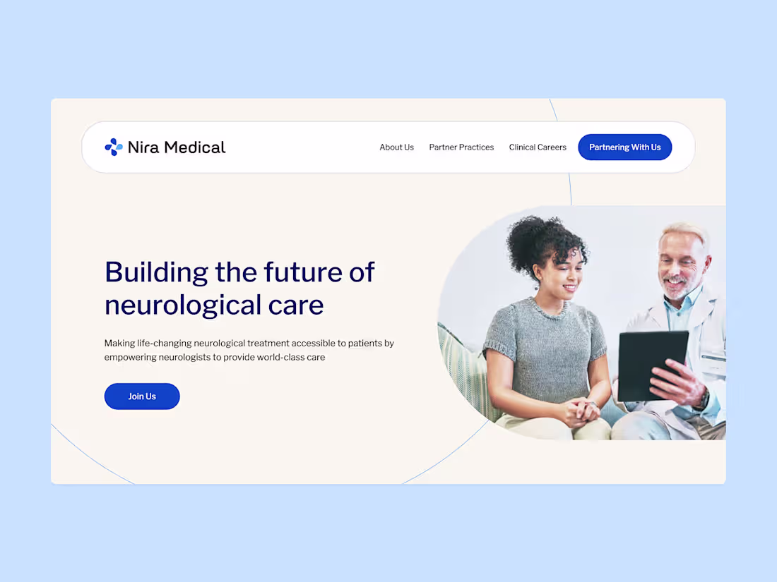Cover image for Webflow design and development for national healthcare network