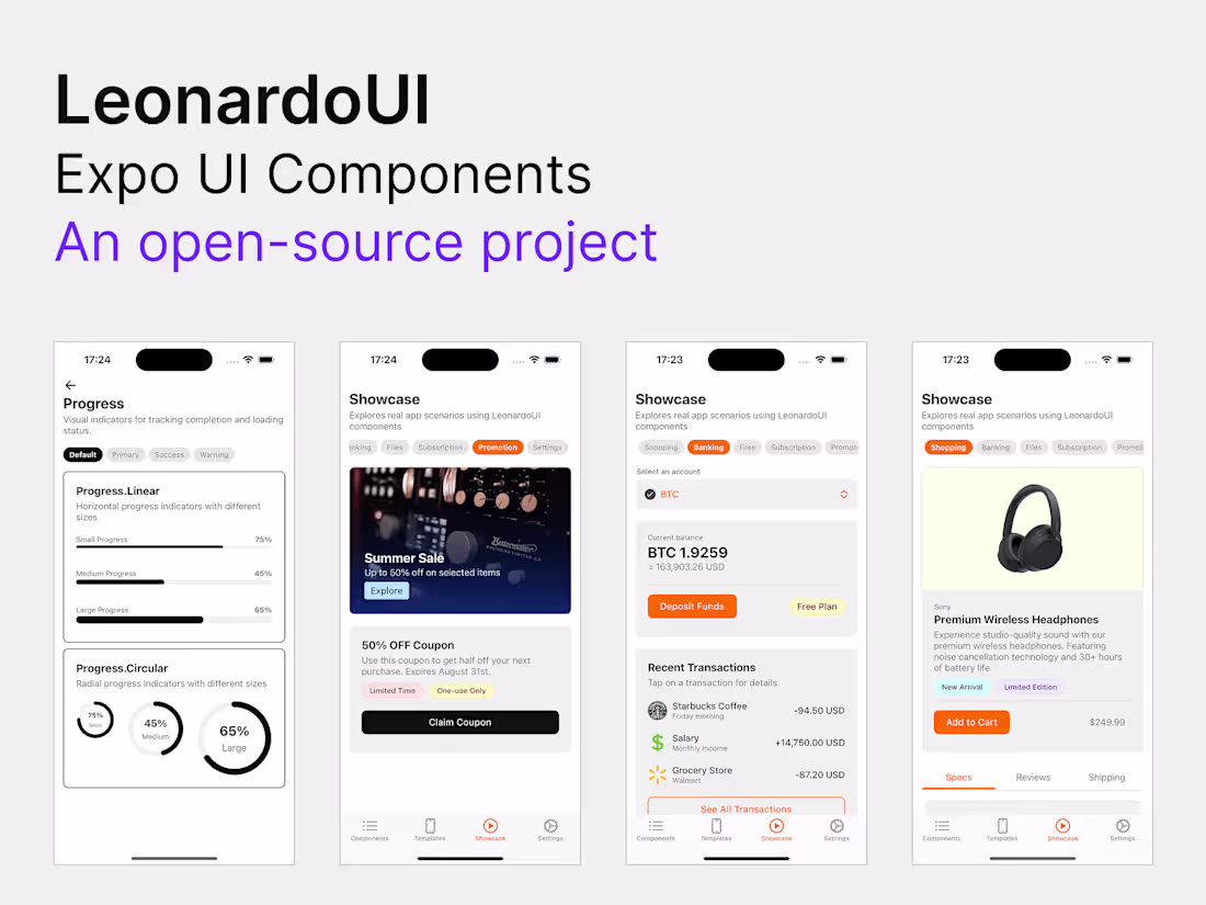 Cover image for LeonardoUI – Expo UI Components