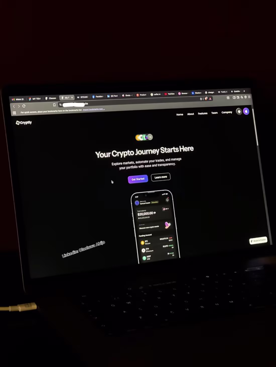 Cover image for Here’s a hero section design