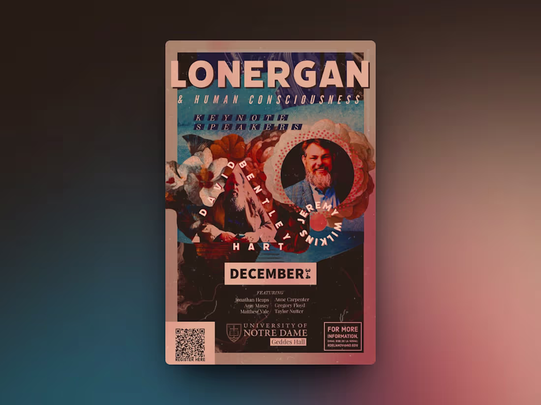 Cover image for David Bentley Hart/Jeremy Wilkins Poster | Notre Dame