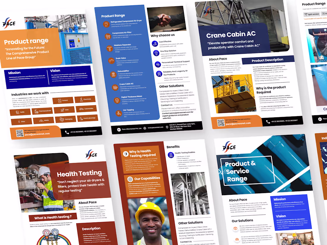 Cover image for Product & Service Brochures — Industrial Solutions Provider