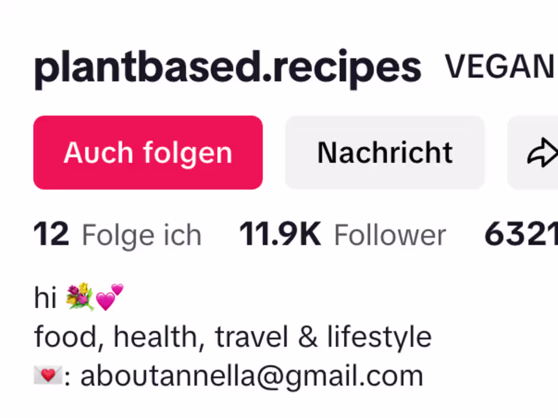 Cover image for TikTok Account - @plantbased.recipes