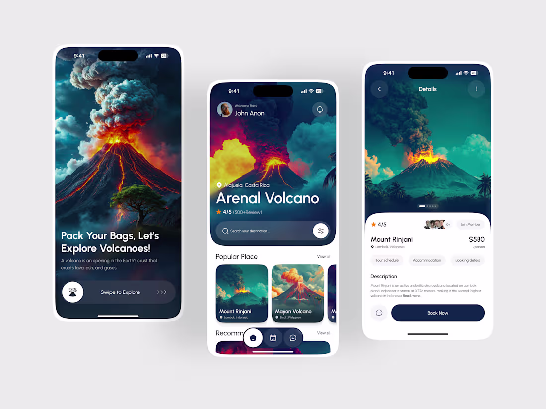 Cover image for Volcano Explore Mobile App Exploration
