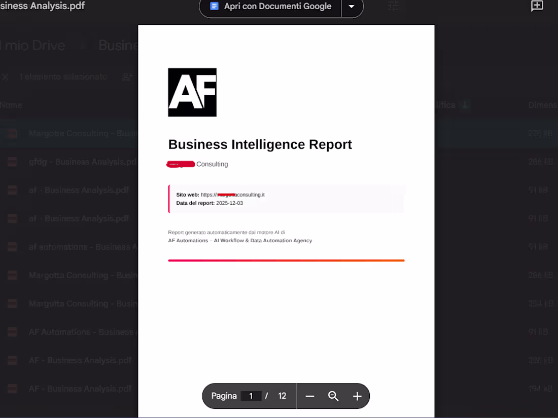 Cover image for Business Analyzer (AI Report)