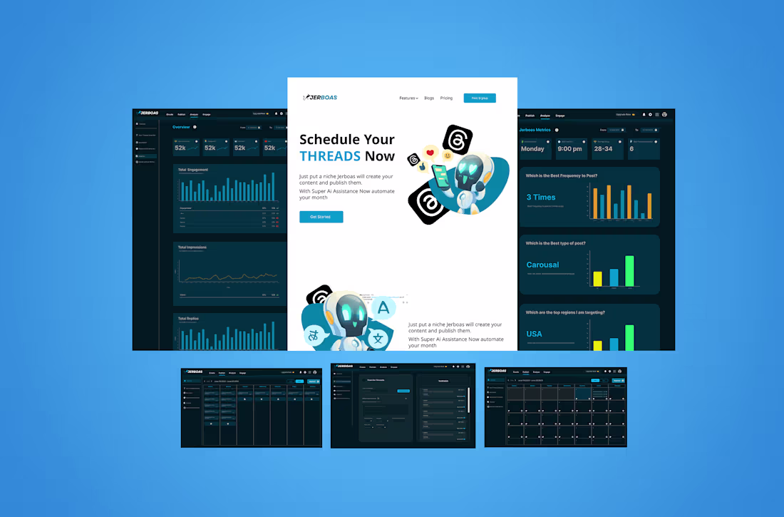 Cover image for Thriend.io UI/UX Design for SAAS