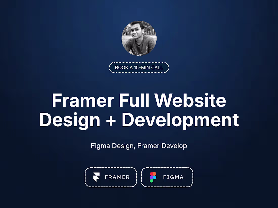 Cover image for Framer Full Website Design & Development