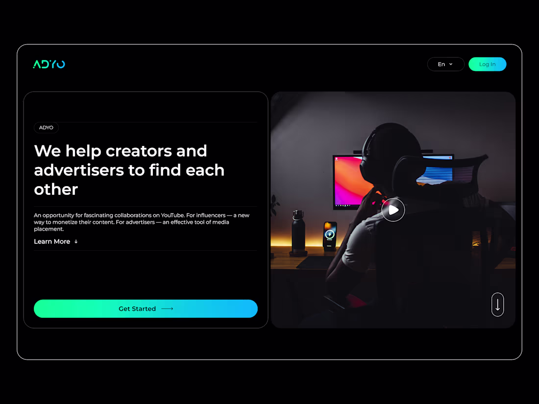Cover image for ADYO Landing Page Design