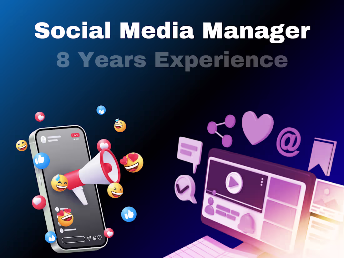 Cover image for Social Media Manager For Content Creation