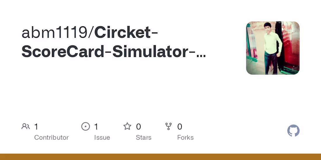 Cover image for abm1119/Circket-ScoreCard-Simulator-Java-Swing-API-