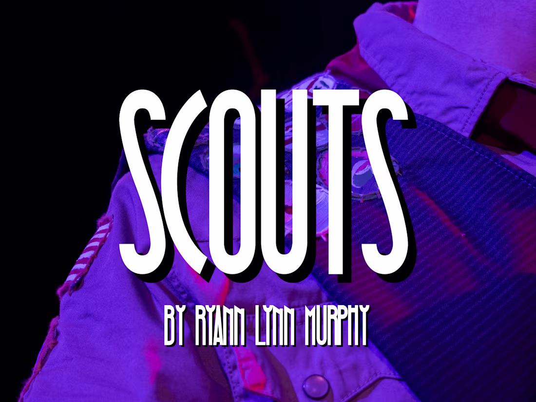 Cover image for Poster for my play "SCOUTS"