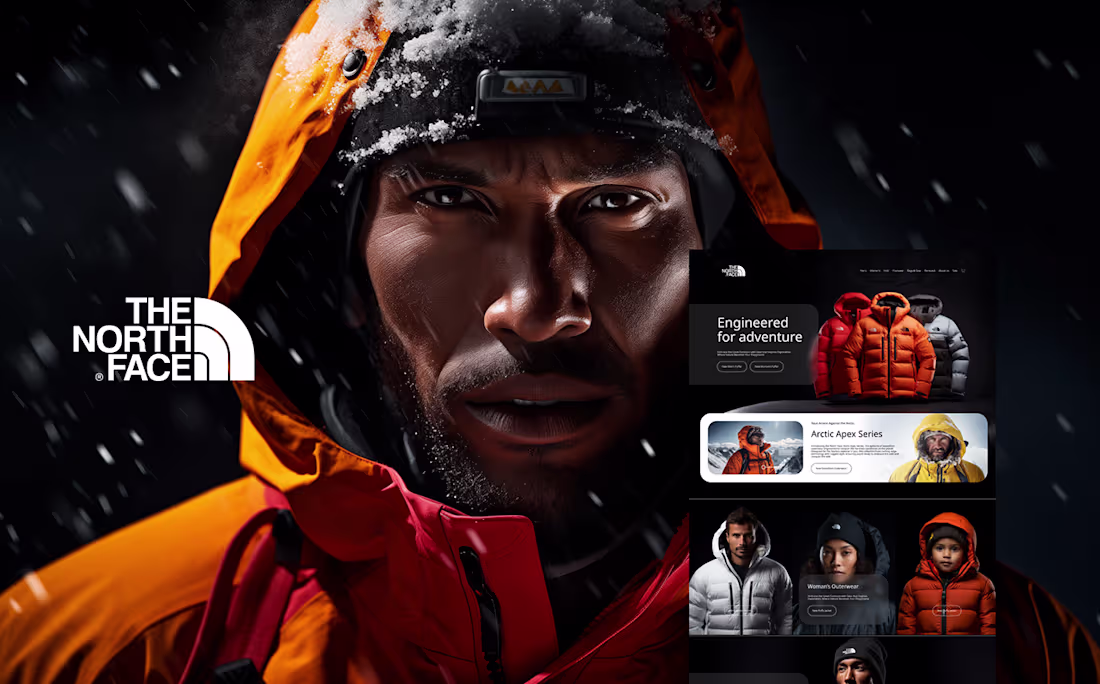 Cover image for The North Face - Website Design Concept