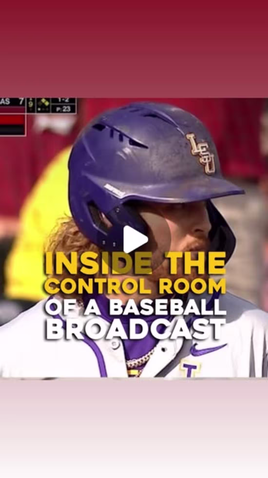 Cover image for BTS College Baseball Control Room