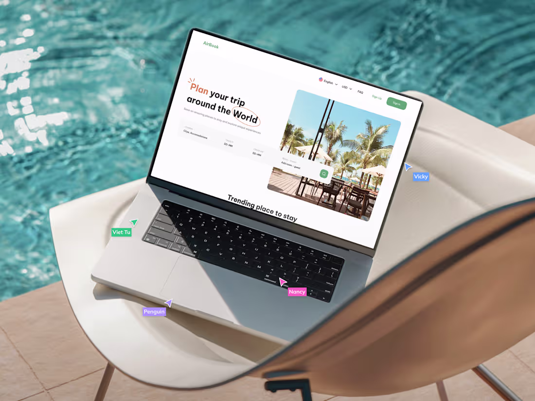 Cover image for AirBook - Booking Website Design UX & UI 