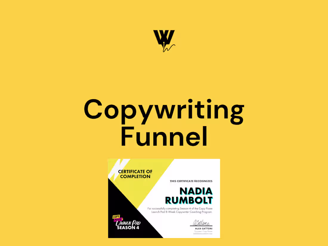 Cover image for Copywriting Funnel