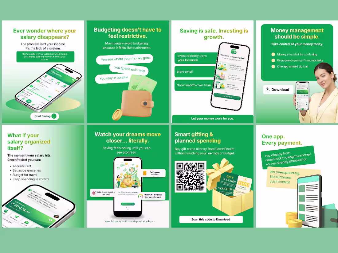 Cover image for Finance app social media post design